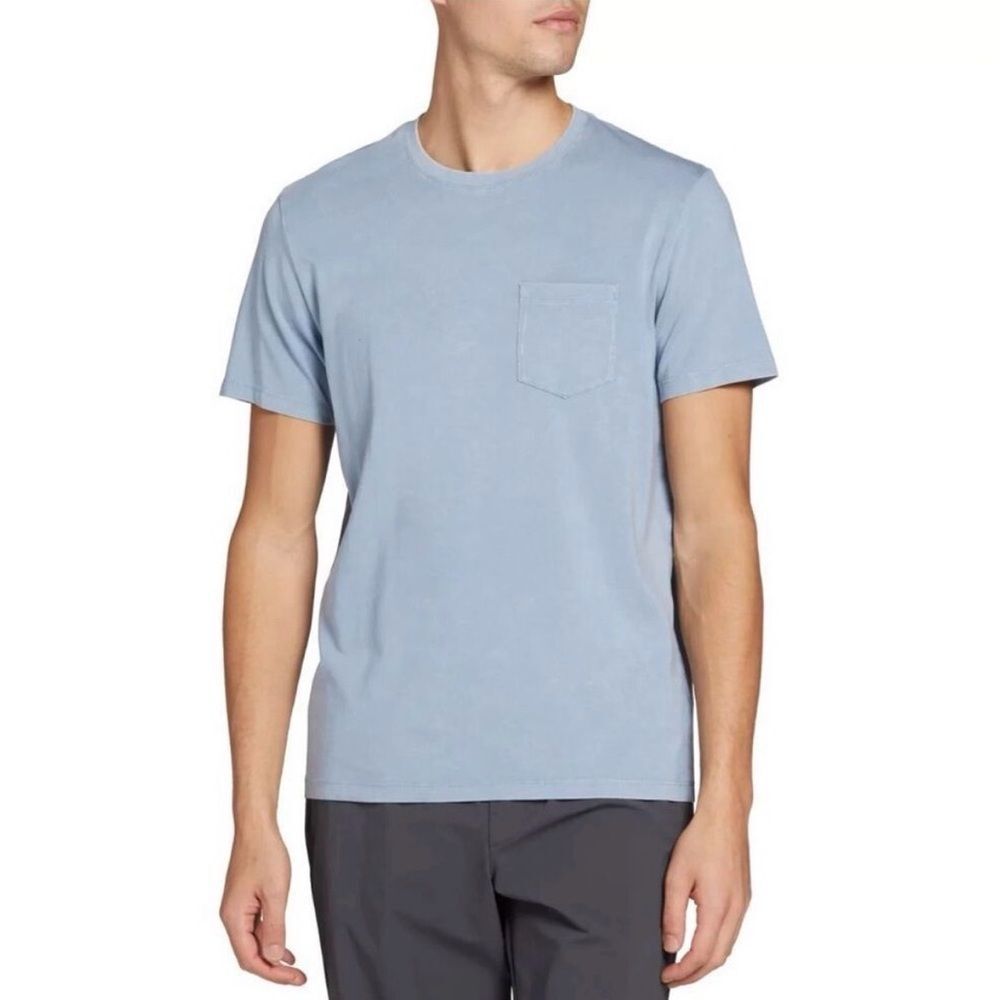 VRST | NEW Muted Denim Blue Essential Pocket Tee T-Shirt Men’s Size Small